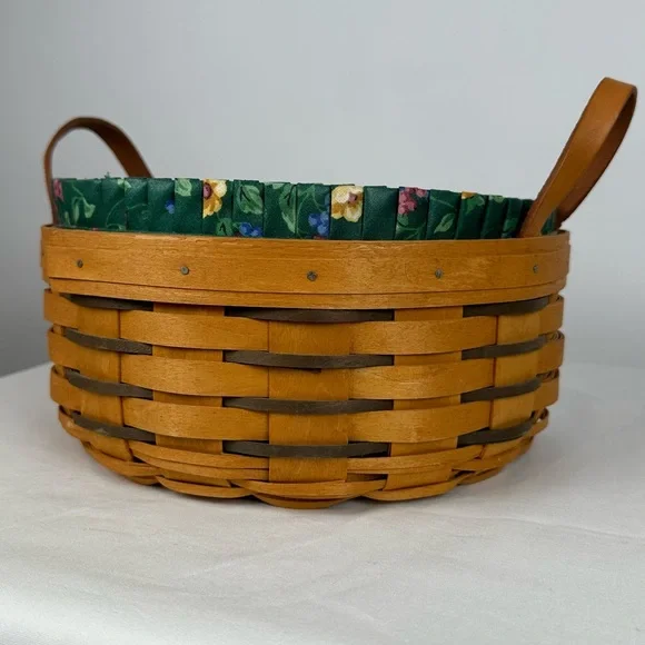 1997 Longaberger Darning Basket #15598, Heritage Collection, w/ Liner/Protector - Picture 4 of 16